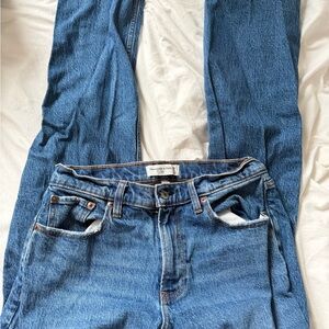 Abercrombie & Fitch Classic Blue High-Rise Jeans